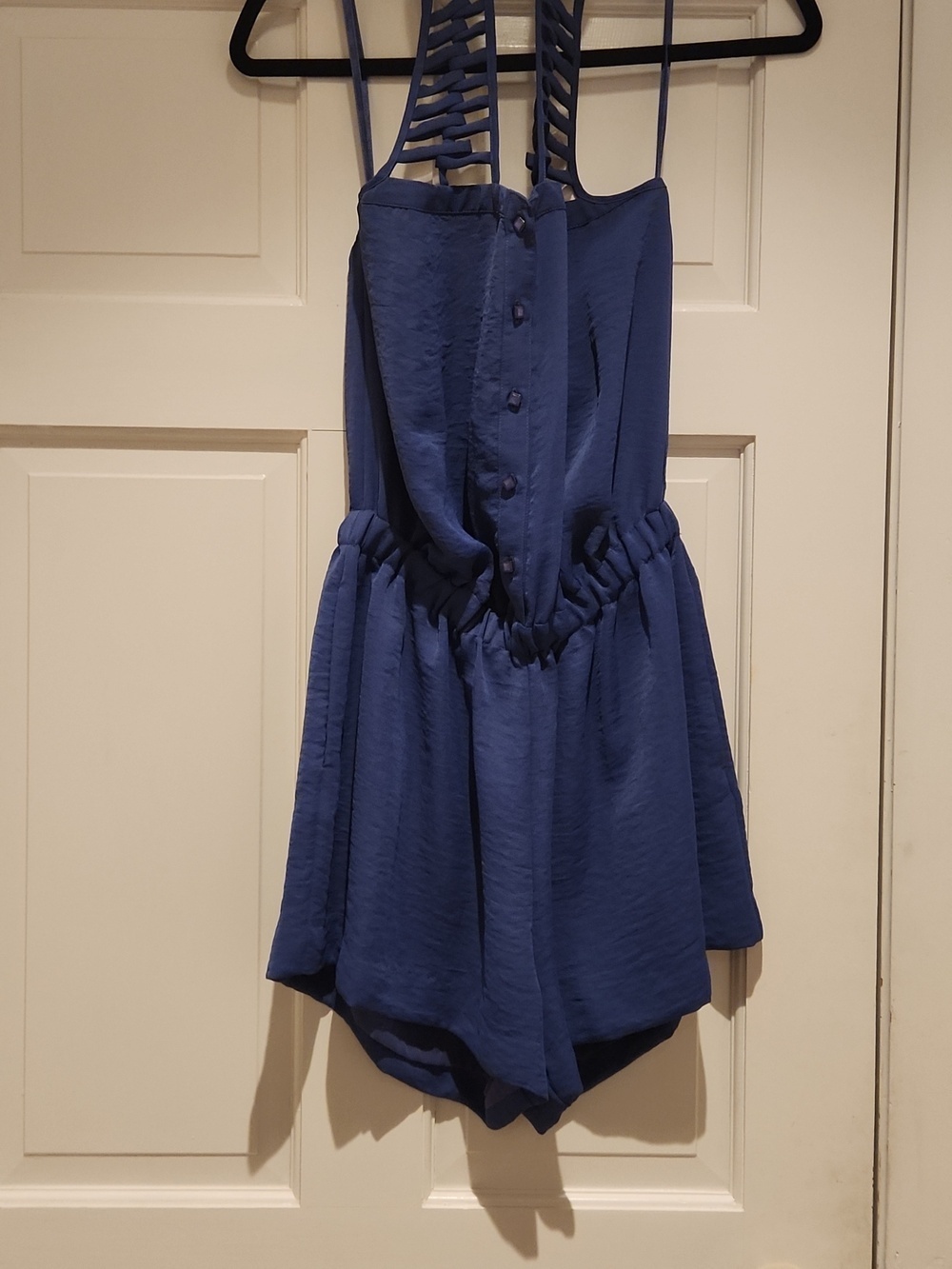 NWT BCBGeneration Indigo Halter Romper Women's M